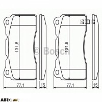 Тормозные колодки Bosch 0 986 494 395