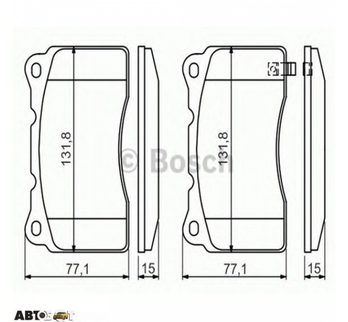 Тормозные колодки Bosch 0 986 494 395, цена: 1 540 грн.