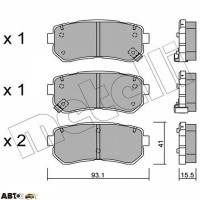 Тормозные колодки METELLI 22-0725-1