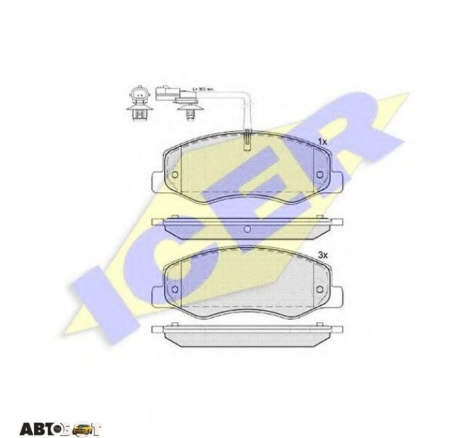 Тормозные колодки ICER 142000, цена: 1 544 грн.