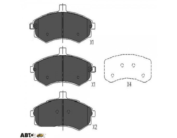 Тормозные колодки KAVO PARTS KBP-3006, цена: 1 952 грн.