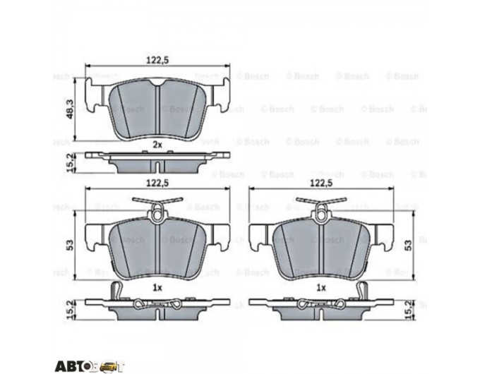 Тормозные колодки Bosch 0 986 424 807, цена: 2 184 грн.