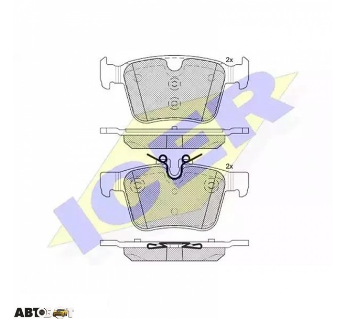 Гальмівні колодки ICER 182232, ціна: 1 512 грн.