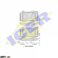 Тормозные колодки ICER 181389203