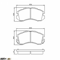 Гальмівні колодки Bosch 0 986 460 011