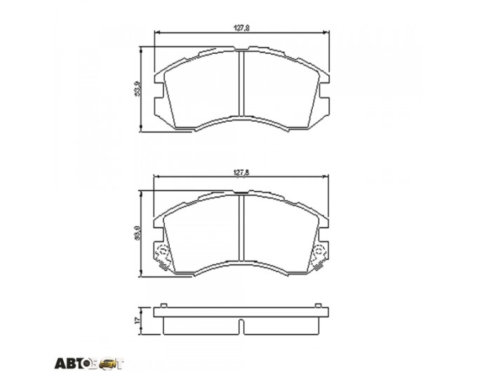 Тормозные колодки Bosch 0 986 460 011, цена: 3 002 грн.