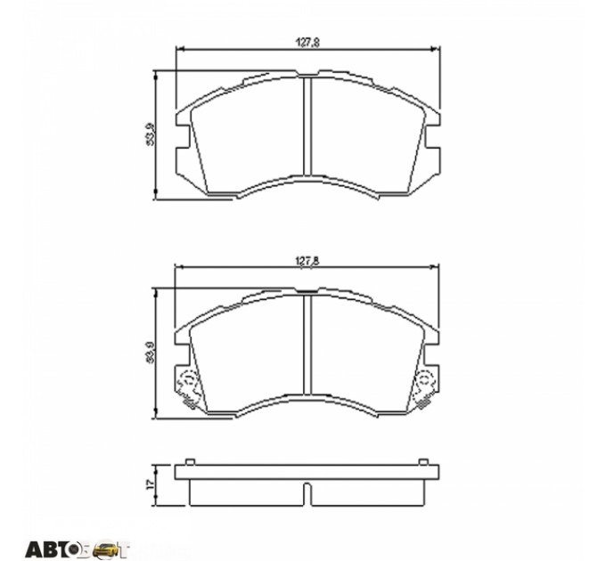 Гальмівні колодки Bosch 0 986 460 011, ціна: 1 635 грн.