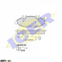 Гальмівні колодки ICER 181675701