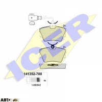 Гальмівні колодки ICER 141352700