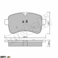 Гальмівні колодки METELLI 22-0711-0