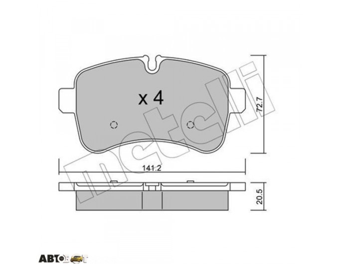 Тормозные колодки METELLI 22-0711-0, цена: 2 235 грн.