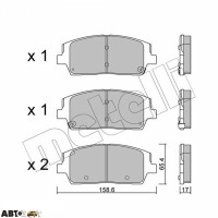 Тормозные колодки METELLI 22-1244-0