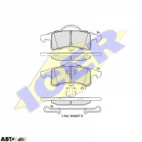 Тормозные колодки ICER 181399