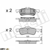 Тормозные колодки METELLI 22-0556-0