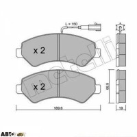 Гальмівні колодки METELLI 22-0709-1