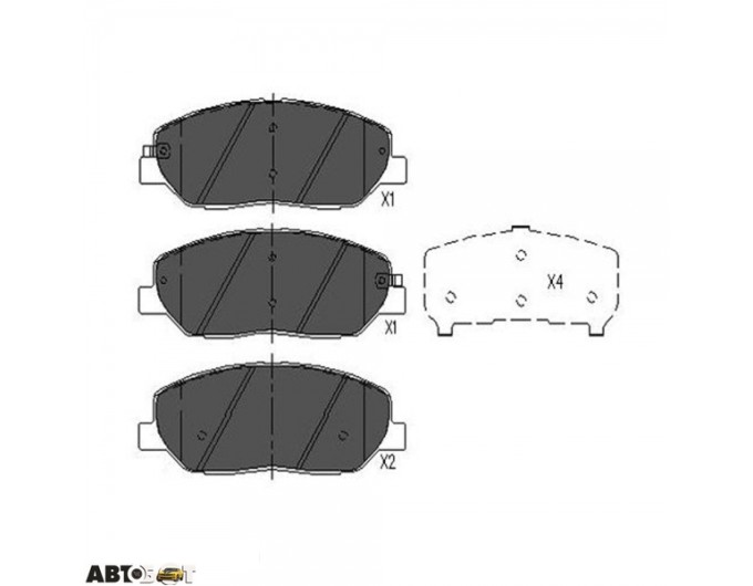Тормозные колодки KAVO PARTS KBP-3023, цена: 1 838 грн.