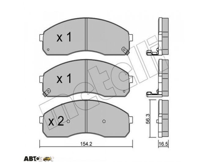 Тормозные колодки METELLI 22-0374-0, цена: 2 200 грн.