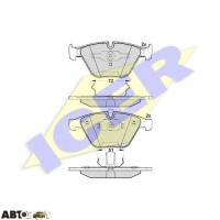 Гальмівні колодки ICER 181577