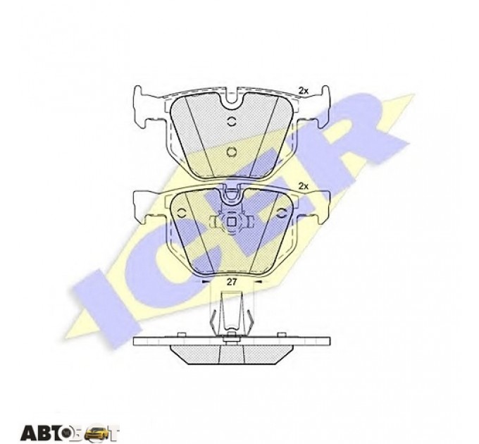 Тормозные колодки ICER 181684, цена: 1 339 грн.