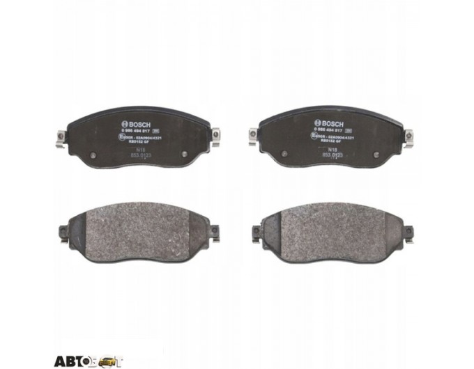 Гальмівні колодки Bosch 0 986 494 817, ціна: 2 782 грн.