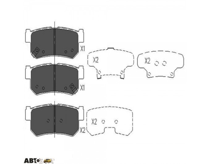 Тормозные колодки KAVO PARTS KBP-7501, цена: 1 248 грн.