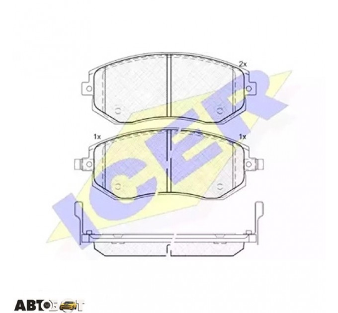 Тормозные колодки ICER 181717, цена: 1 172 грн.