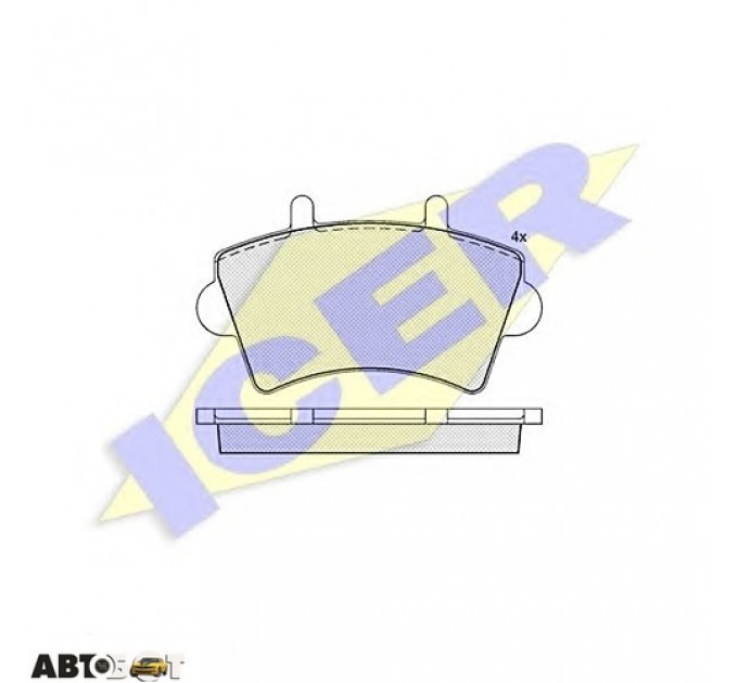 Тормозные колодки ICER 141442, цена: 1 172 грн.
