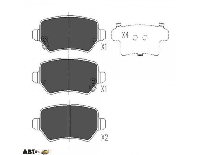 Тормозные колодки KAVO PARTS KBP-4020, цена: 1 381 грн.
