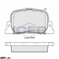 Гальмівні колодки ICER 181633