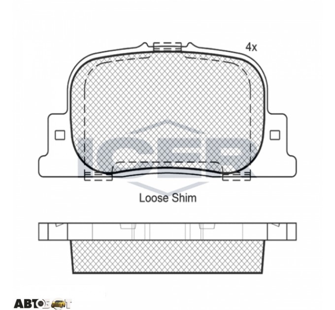 Гальмівні колодки ICER 181633, ціна: 798 грн.