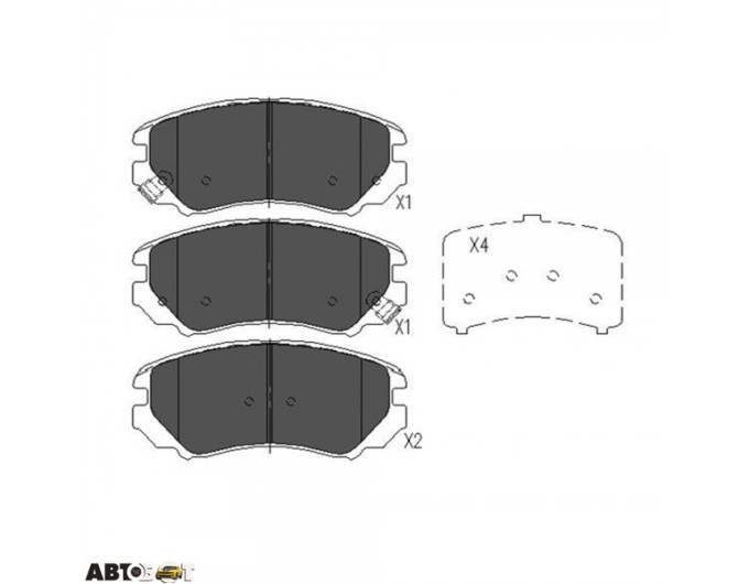 Тормозные колодки KAVO PARTS KBP-3008, цена: 1 788 грн.