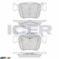 Гальмівні колодки ICER 182299