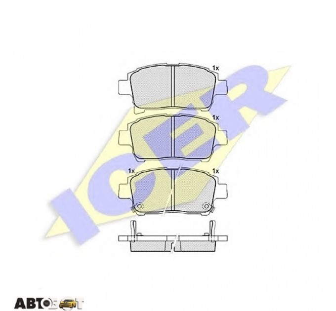 Тормозные колодки ICER 181583, цена: 1 125 грн.