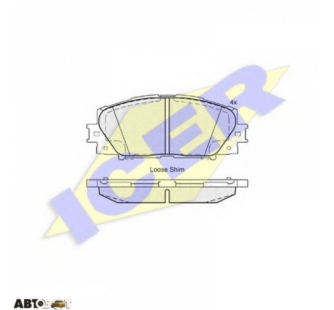 Тормозные колодки ICER 181774, цена: 1 314 грн.