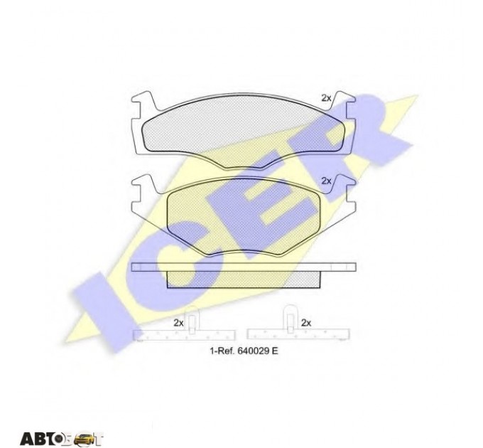 Тормозные колодки ICER 180459, цена: 666 грн.