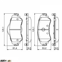 Гальмівні колодки Bosch 0 986 494 690