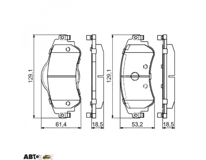 Тормозные колодки Bosch 0 986 494 690, цена: 2 899 грн.