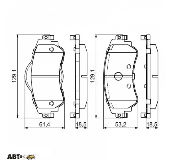 Гальмівні колодки Bosch 0 986 494 690, ціна: 1 579 грн.