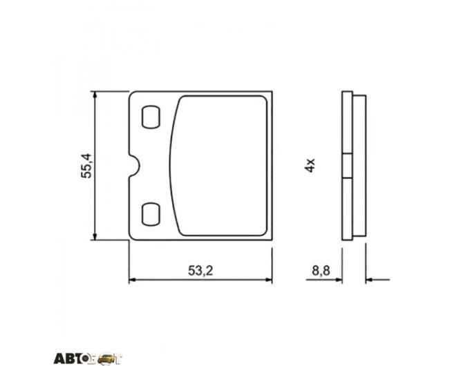 Тормозные колодки Bosch 0 986 494 775, цена: 1 219 грн.