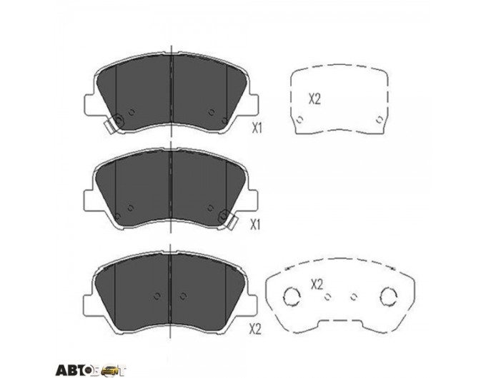 Тормозные колодки KAVO PARTS KBP-4023, цена: 1 799 грн.