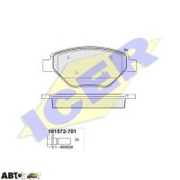 Тормозные колодки ICER 181572701