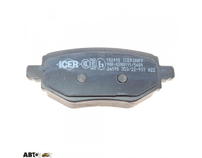 Гальмівні колодки ICER 182418, ціна: 3 200 грн.