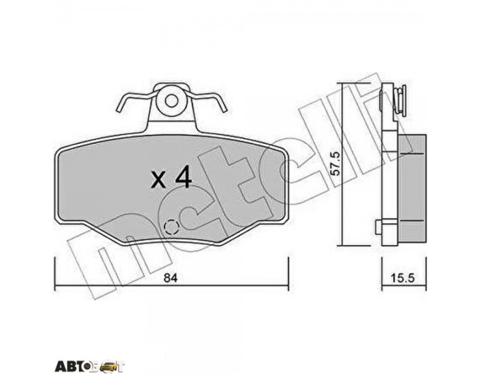 Тормозные колодки METELLI 22-0199-0, цена: 1 609 грн.
