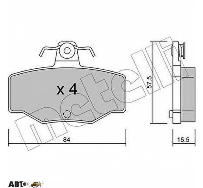 Тормозные колодки METELLI 22-0199-0, цена: 885 грн.