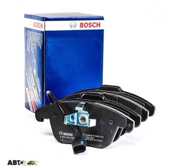 Гальмівні колодки Bosch 0 986 494 538, ціна: 2 786 грн.
