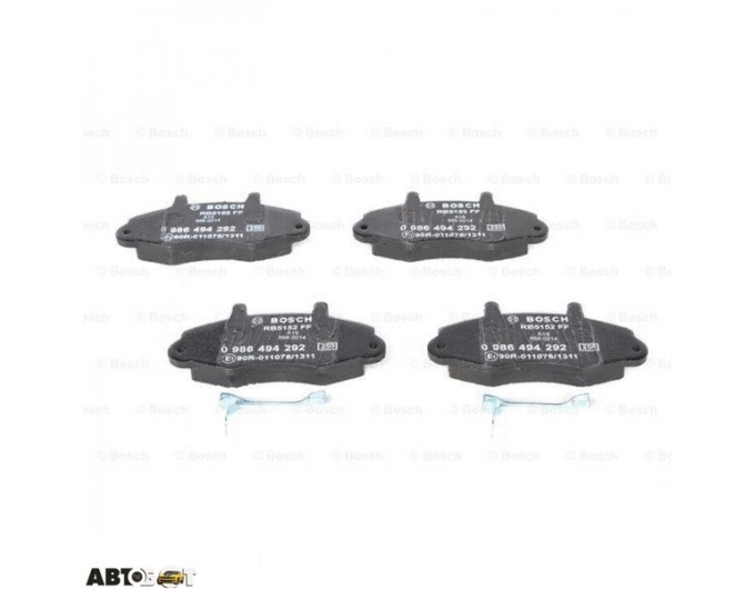 Тормозные колодки Bosch 0986494292, цена: 3 112 грн.