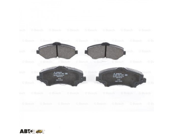 Тормозные колодки Bosch 0986494493, цена: 4 336 грн.