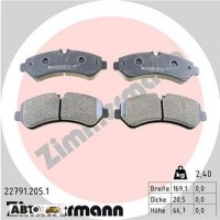 Тормозные колодки ZIMMERMANN 22791.205.1