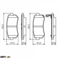 Тормозные колодки Bosch 0986495354