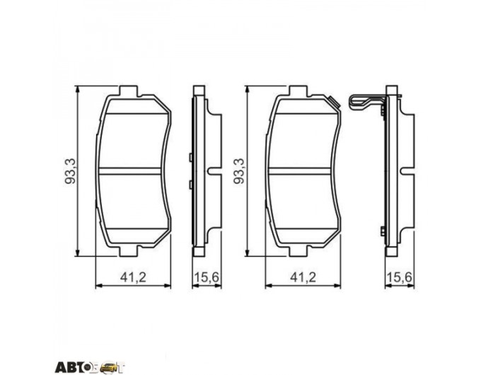 Тормозные колодки Bosch 0986495354, цена: 1 925 грн.